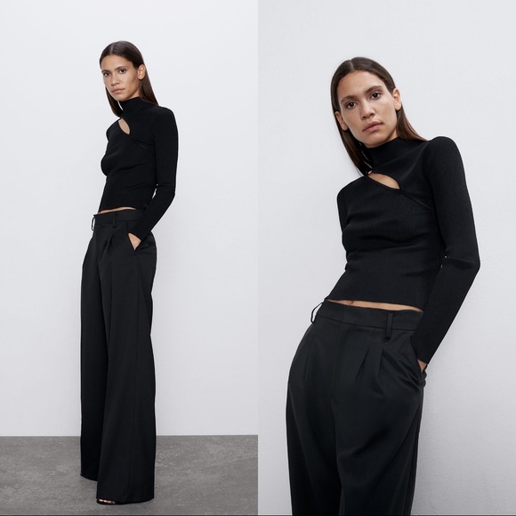 🚫SOLD🚫 ZARA Cut Out Top - Picture 3 of 8